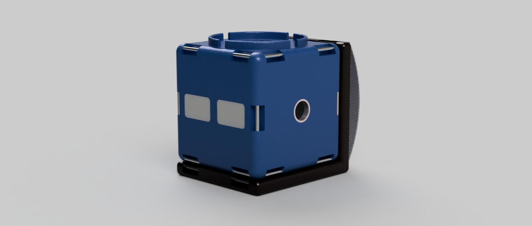 BioCooler with Backpack Attachment Render - Isometric View (Cooler Front)
